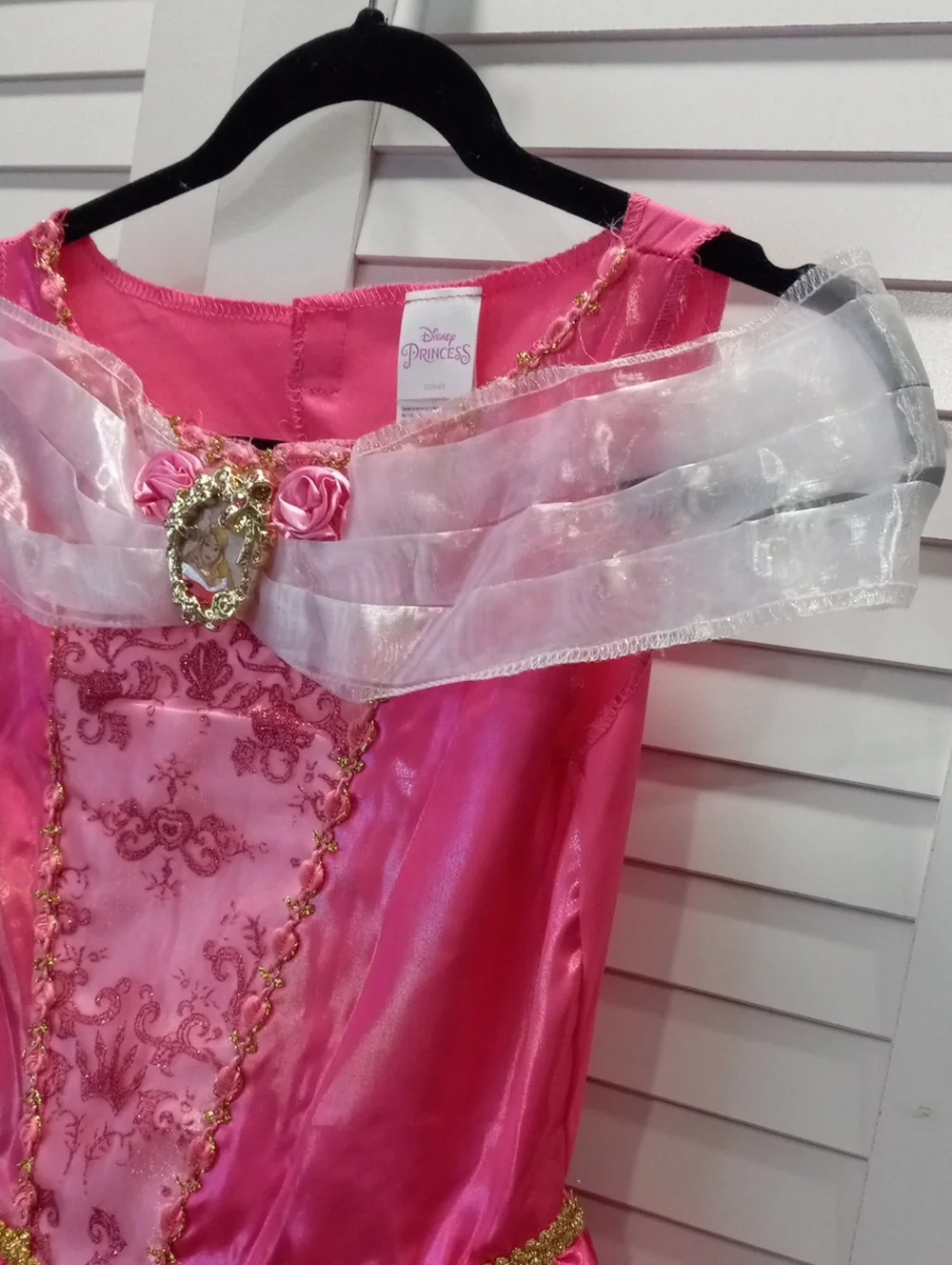 Disney Sleeping Beauty Pink and Gold Princess Dress Costume - Picture 4 of 16